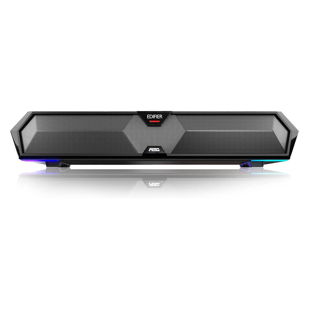 Barre de son pour ordinateur Edifier MG300 : Enceintes gaming PC RVB LED avec microphone – Enceintes alimentées pour ordinateur portable, connexion rapide Bluetooth 5.3 et adaptateur USB pour PC de jeu et ordinateurs de bureau