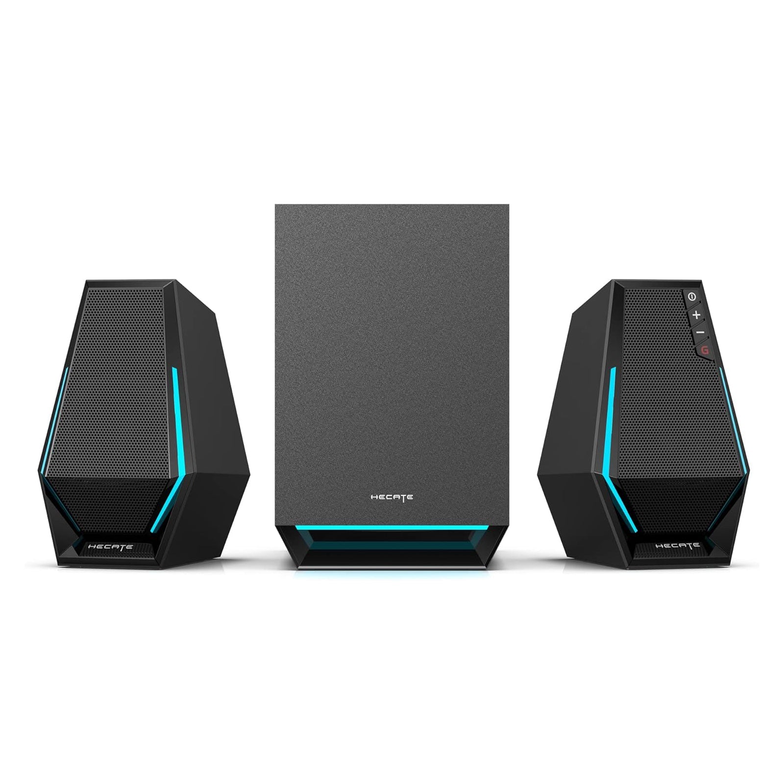 Edifier G1500 MAX 2.1 Computer Speakers System, 60W Hecate Gaming Speakers with Subwoofer Line Out, RGB Light, Bluetooth 5.3, USB, Type-C, 3.5mm AUX Input