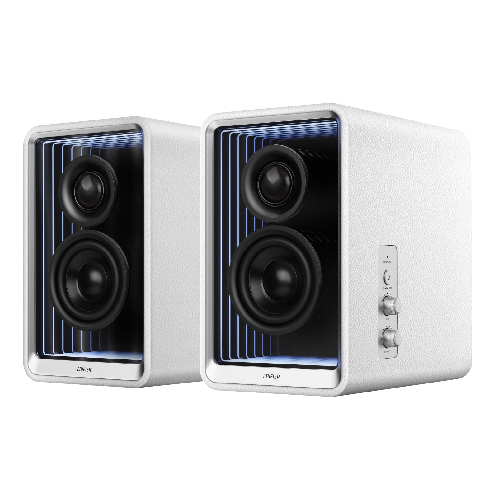 Edifier QR65 Active Monitor Speakers with 65W GaN Fast Charger Function, 70W RMS Bluetooth Computer Speakers with Hi-Res 24bit Wireless Audio, Subwoofer Out and Light Effects