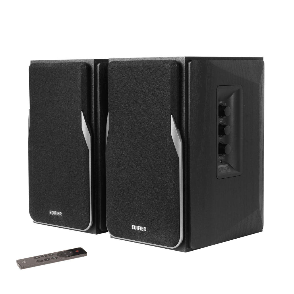 Enceintes Bluetooth actives Edifier R1380DB reconditionnées certifiées – Entrée optique/coaxiale – Enceinte de monitoring sans fil 2.0 – 42 W RMS