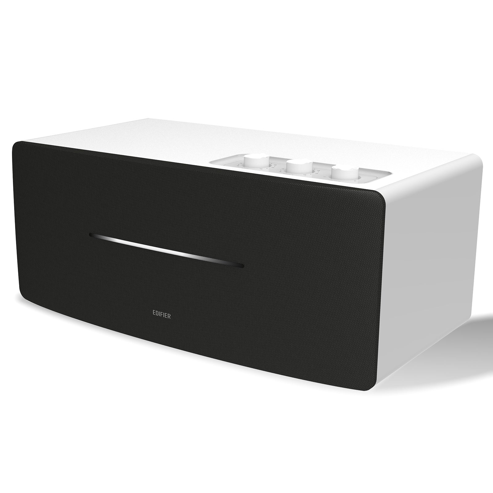 Edifier D12 Tabletop Speaker - Integrated Desktop Stereo Bluetooth Speaker - Wireless Computer Speaker for Desktop Use- 70 Watts RMS with Subwoofer Line Out