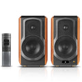 Haut-parleurs d'étagère actifs Edifier WiFi remis à neuf certifiés 2.0, haut-parleur Hi-Fi sans fil, fonctionne avec Alexa, prend en charge AirPlay 2, Spotify Connect, système audio 120W RMS avec Bluetooth/Optique/RCA x 2/Coaxial - S1000W - Paire