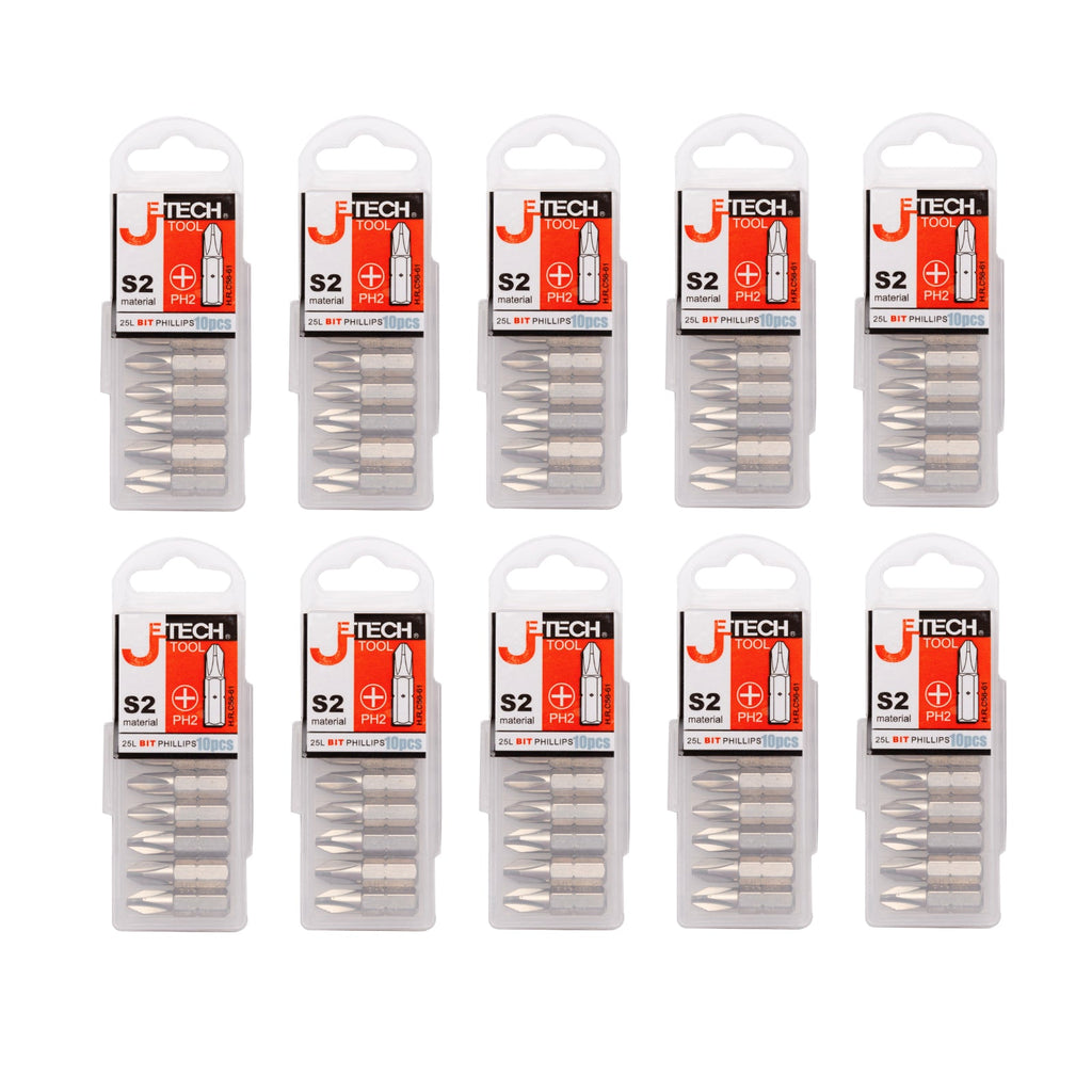 25mm PH2 single head bit (100pack)