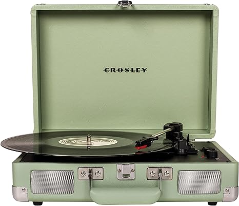 Crosley Cruiser Plus Vintage 3-Speed Bluetooth in/Out Suitcase Vinyl Record Player Turntable - Mint