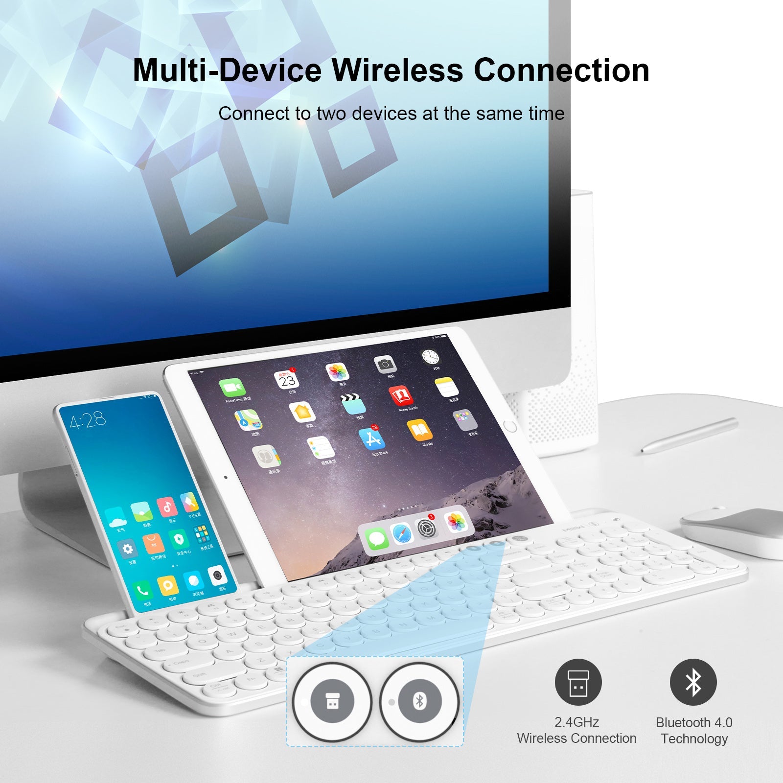 XIAOMI K02 Dual-Mode Wireless Bluetooth Keyboard