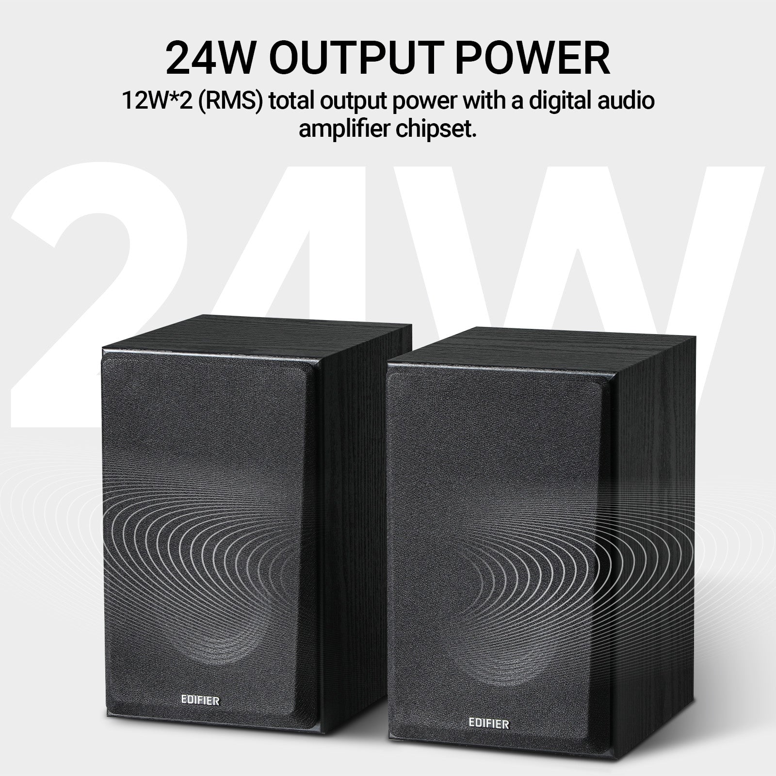 Edifier R990BT 2.0 Active Multimedia Speakers - Bluetooth Bookshelf Speakers - Powered Studio Monitor Speaker - MDF Enclosure - 24W RMS (Pair)