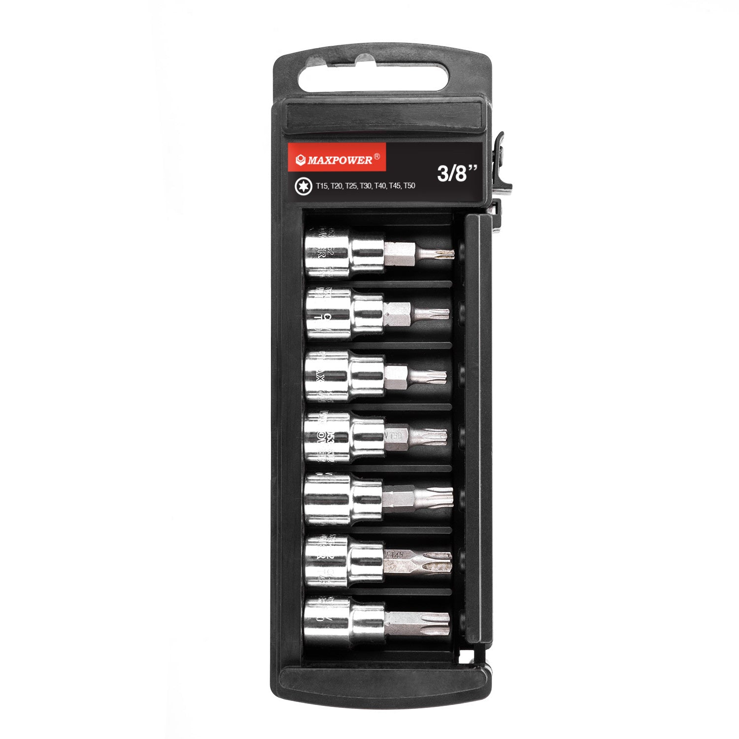MAXPOWER 7-Piece 3/8-inch Torx Bits Socket Set