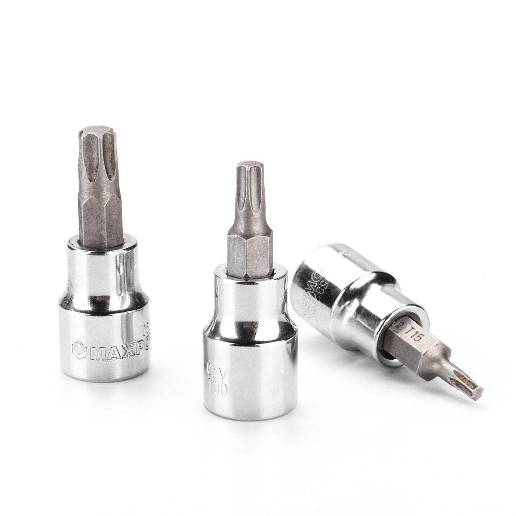 MAXPOWER 7-Piece 3/8-inch Torx Bits Socket Set