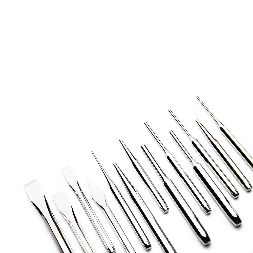 MAXPOWER 13-Piece Steel Punch Set Octagonal/Cape Chisel, Pin/Taper/Center Punch