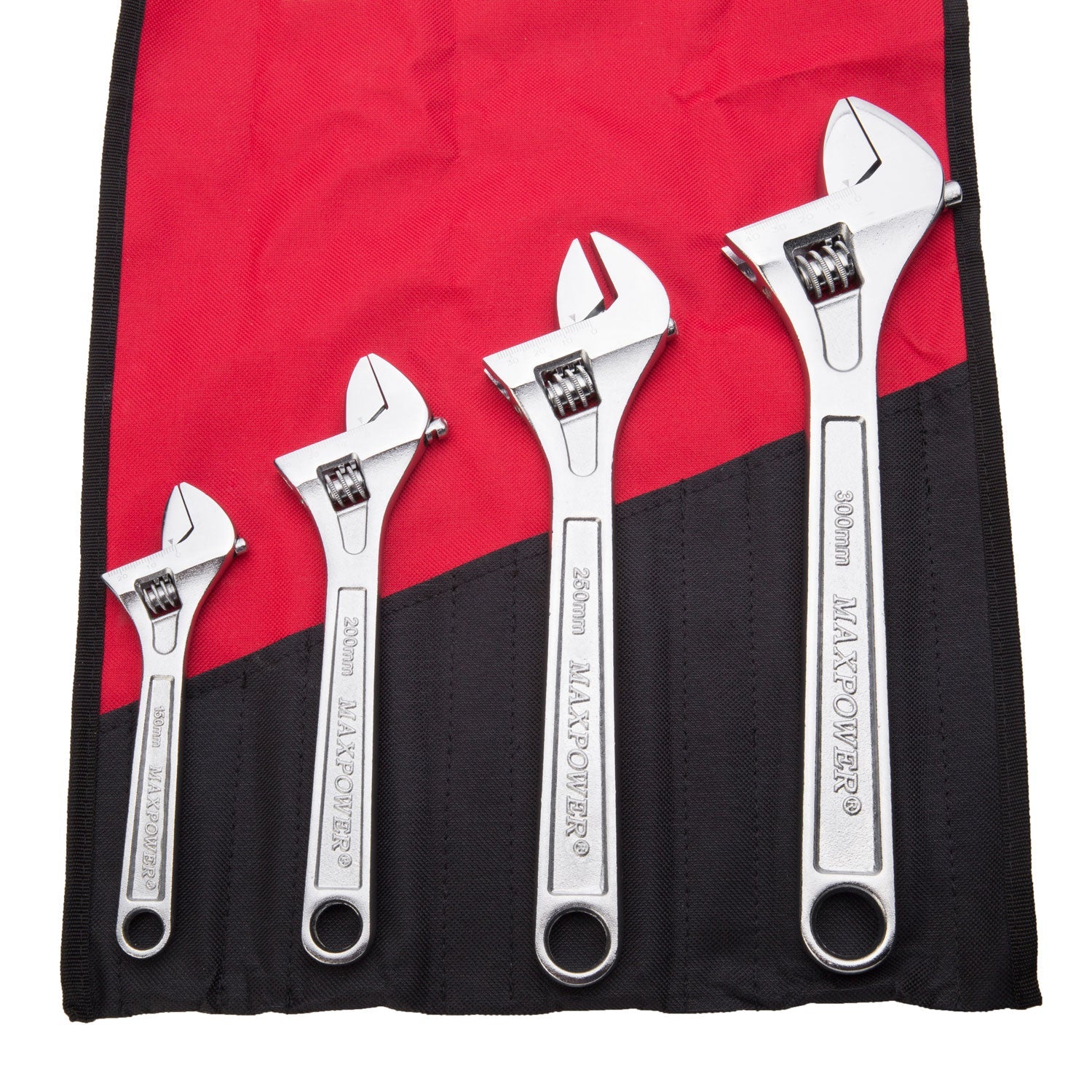 MAXPOWER 4pc Heavy duty adjustable wrench set