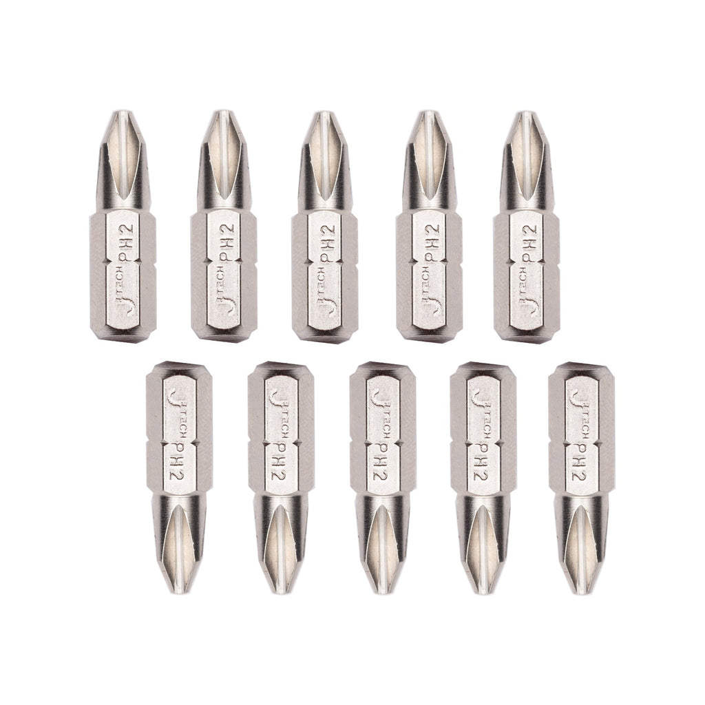Embouts de tournevis cruciformes PH2 Jetech 25 mm, lot de 100