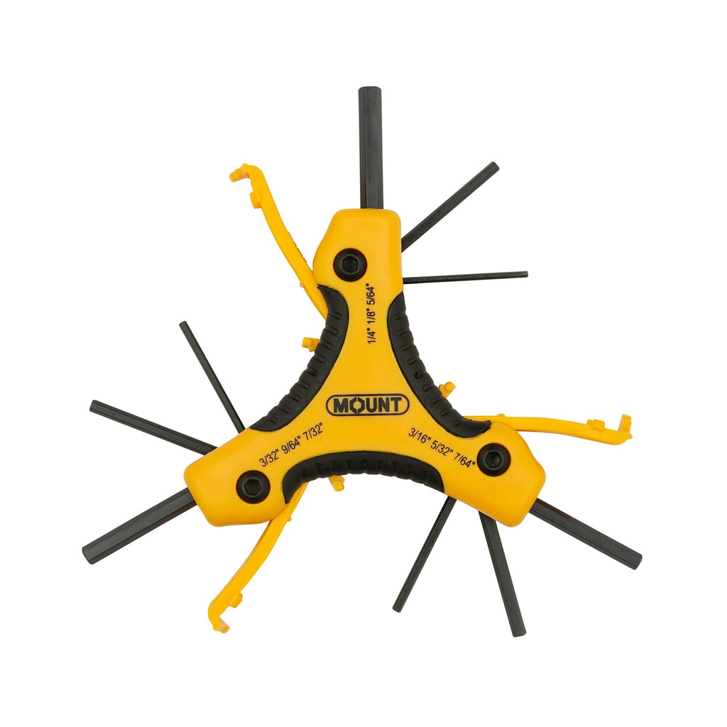 Jeu de 26 clés mâles pliantes Mount, métriques/SAE/Torx