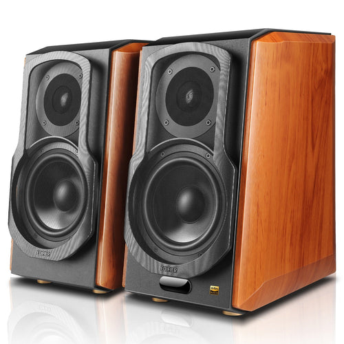 Certified Refurbished Edifier WiFi Active Bookshelf 2.0 Speakers, Wireless Hi-Fi Speaker, Works with Alexa, Supports AirPlay 2, Spotify Connect, 120W RMS Sound System with Bluetooth/Optical/RCA x 2/Coaxial - S1000W - Pair