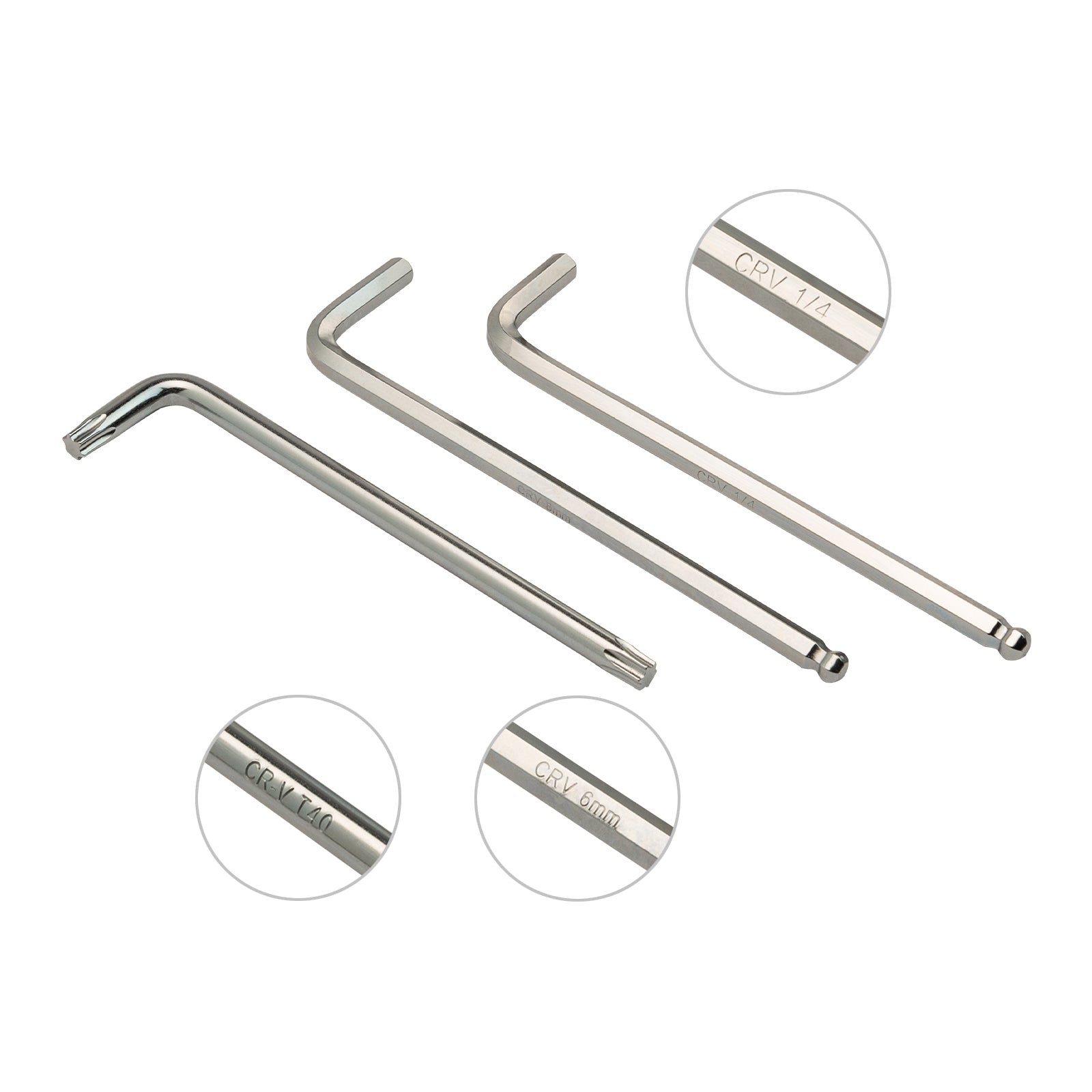 Mount 30PCS Long Arm Ball End Hex Key Allen Wrench Set, Metric/SAE/Torx