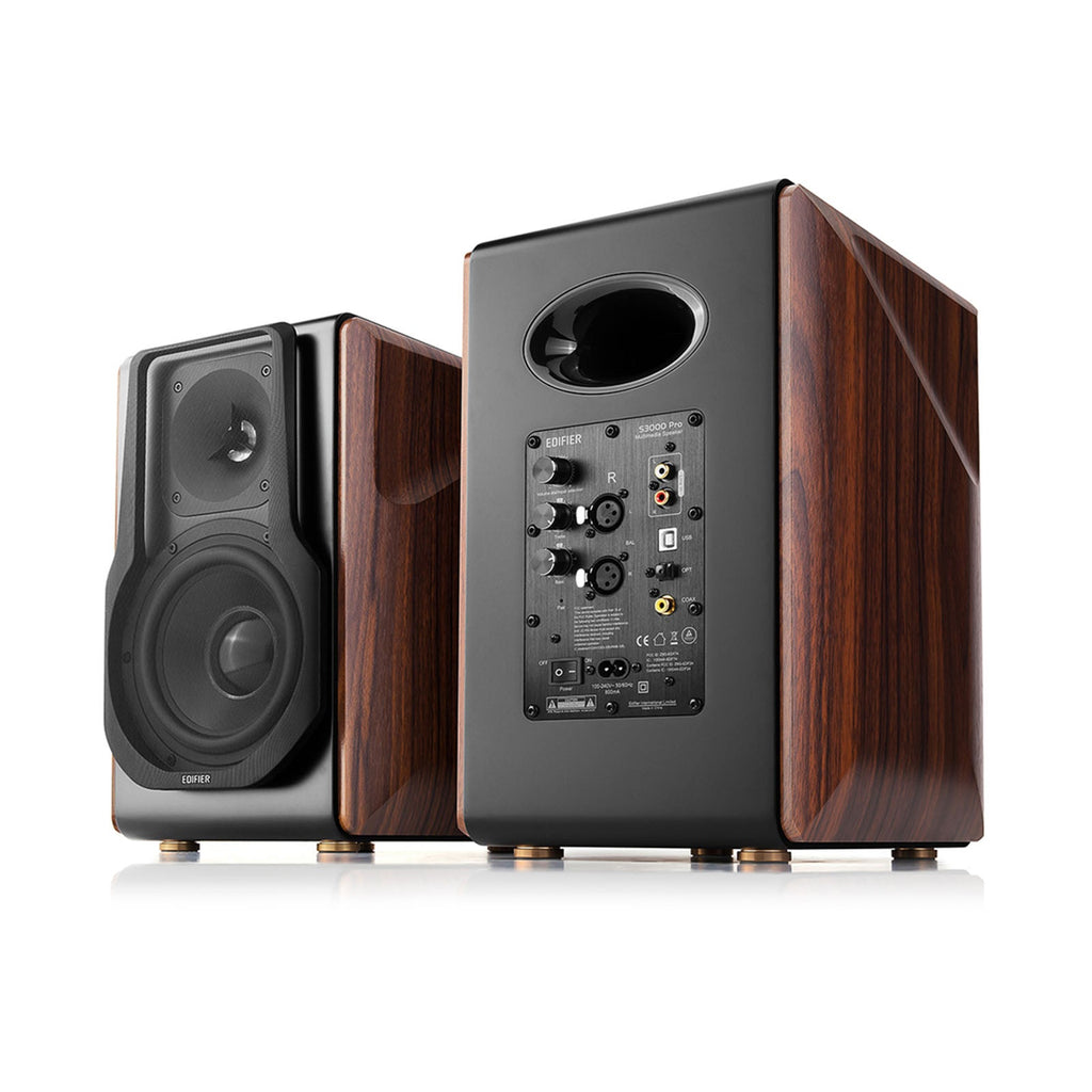 Enceintes actives audiophiles Edifier S3000Pro - Bluetooth 5.0 aptX sans fil, audio USB, tweeters à diaphragme planaire et woofers de 6,5 pouces