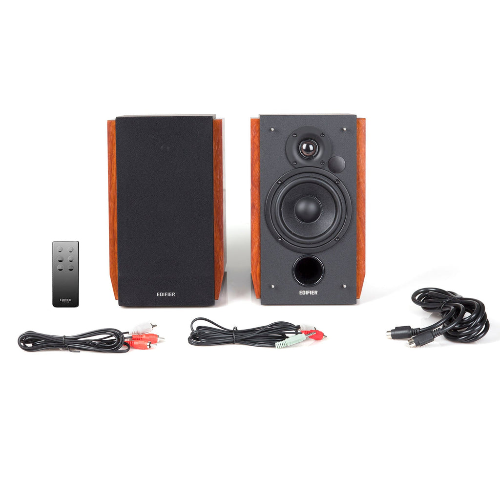 Haut-parleurs d'étagère Bluetooth Edifier R1700BT – Haut-parleur actif en bois 2.0 alimenté