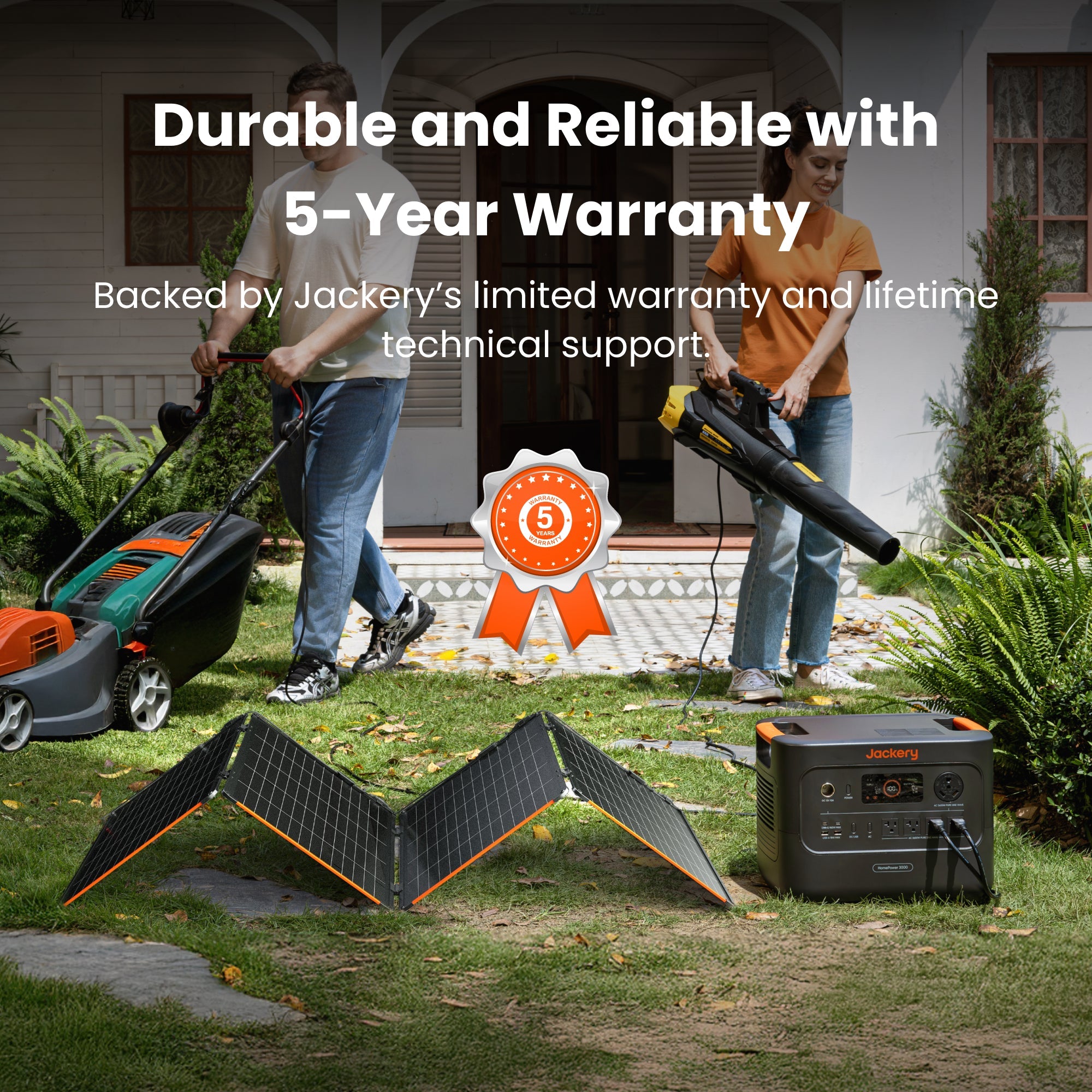 Jackery SolarSaga 340 X Portable Solar Panel, 340W High-Efficiency Solar Charger with IBC Technology, IP68 Waterproof & Dustproof Foldable Design