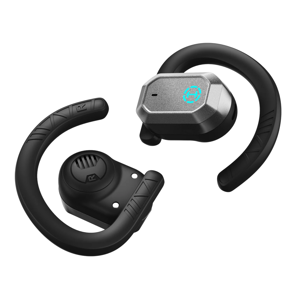 Edifier Air 2 Over Ear Buds with Ear Loops Wireless Bluetooth 5.3, Open Ear Earbuds with Boosted Bass, Built-in ENC Mic, 28H Playtime, 11 RGB Light, Silicone Earhook for Workout Running Gaming