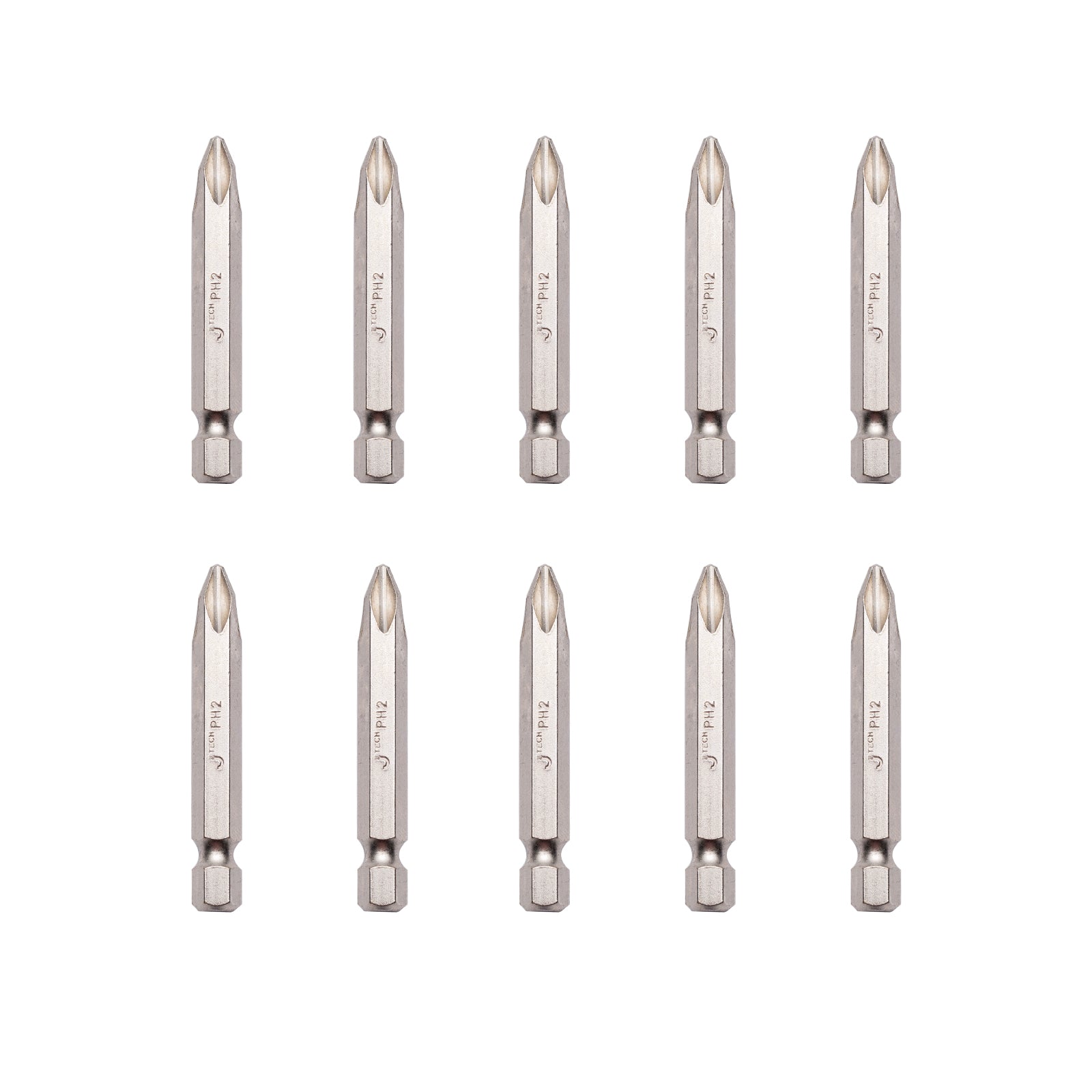 Jetech 50mm PH2 Phillips Screwdriver Bits, 100 Pack