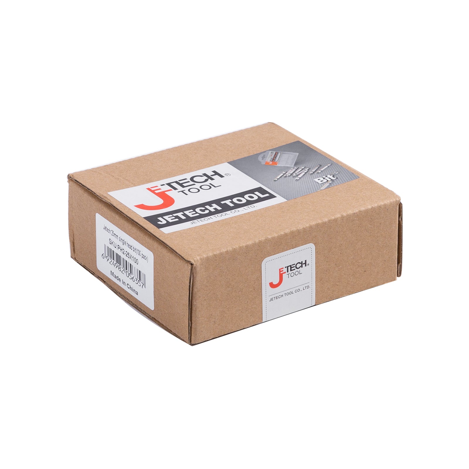 Embouts de tournevis cruciformes PH2 Jetech 25 mm, lot de 100