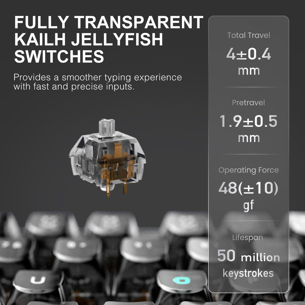 XIAOMI BLACK IO 83 Keys Custom Mechanical Gaming Keyboard