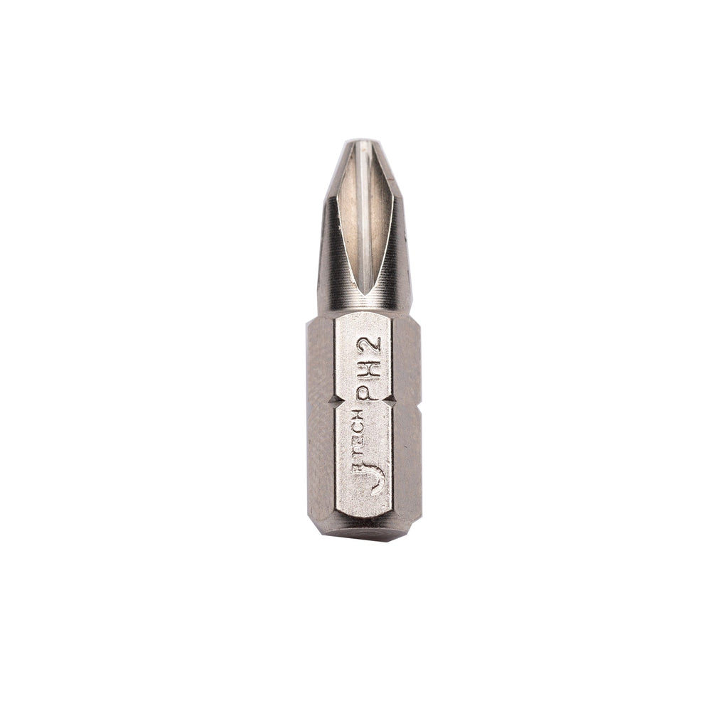 Embouts de tournevis cruciformes PH2 Jetech 25 mm, lot de 100