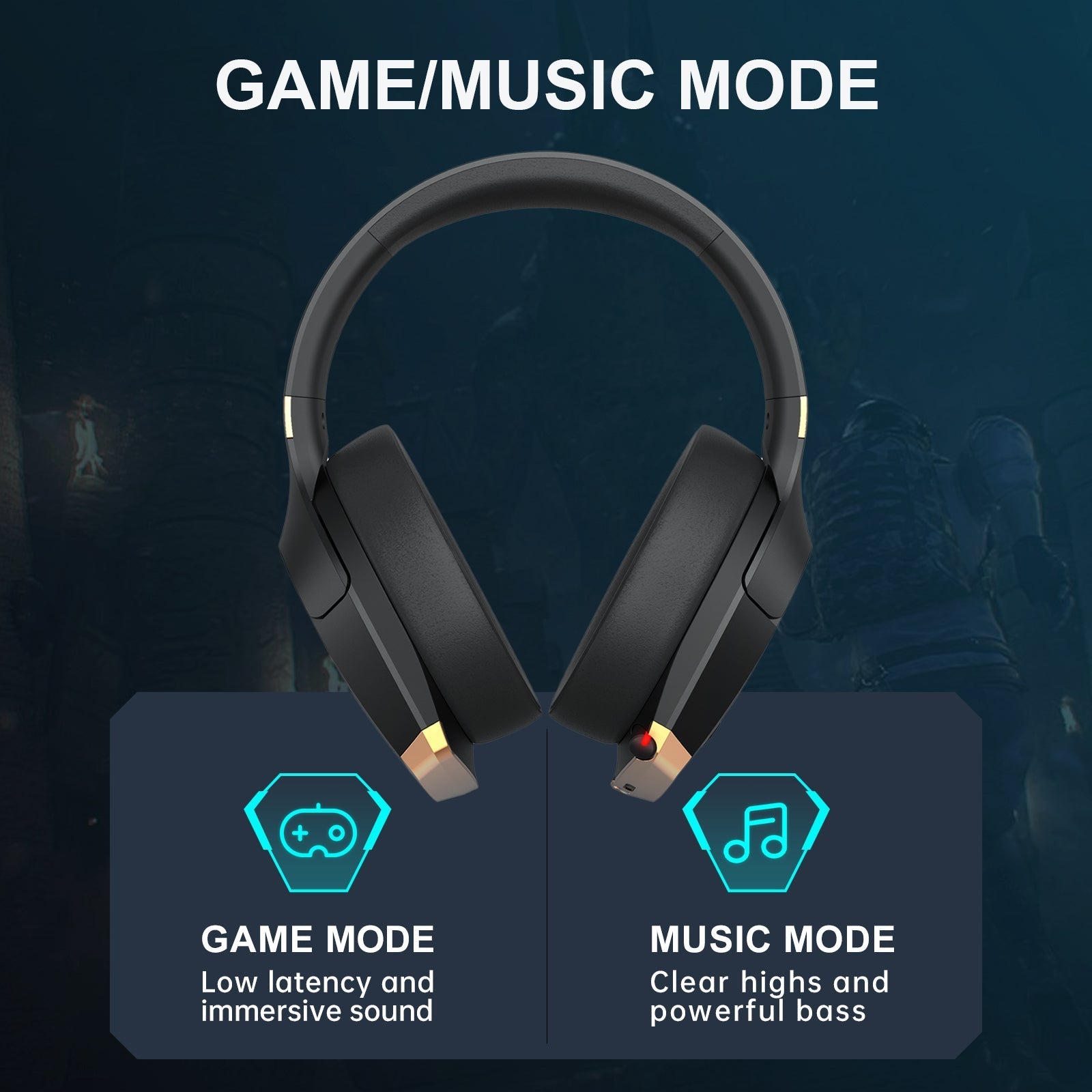 HECATE by Edifier GX Hi-Res Gaming Headset for PS4/ PS5/ PC/Switch/Xbox Gamepad - USB/Type-C/3.5mm Wired Gaming Headphones with Microphone RGB Lighting - ENC Noise Cancelling - 50mm Driver