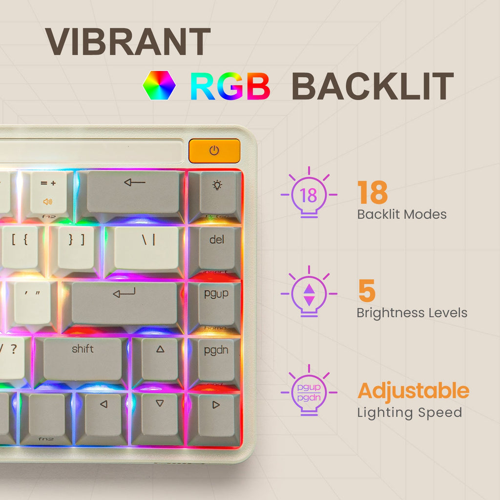Clavier mécanique XIAOMI Z680 68 touches 65 % commutateurs Gateron G Pro Yellow