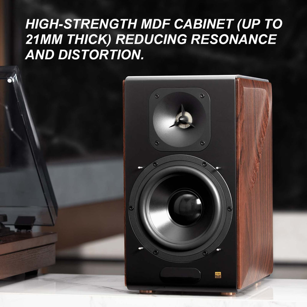 Enceintes actives Edifier S3000MKII, enceintes de bibliothèque sans fil amplifiées avec haut-parleurs médium-graves à diaphragme en aluminium et tweeters magnétiques planaires, Bluetooth 5.0 et audio haute résolution