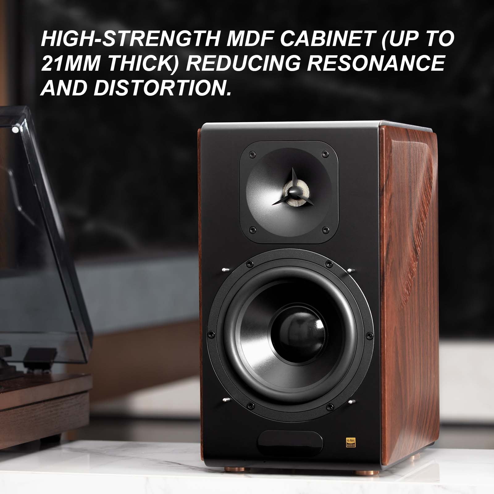 Edifier S3000MKII Active Speakers, Powered Wireless Bookshelf Speakers with Aluminum Diaphragm Mid-Bass Drivers and Planar Magnetic Tweeters, Bluetooth 5.0 and Hi-Res Audio