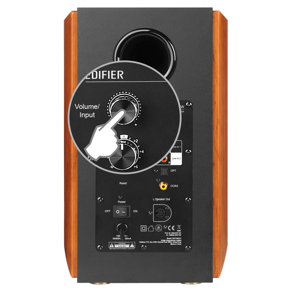 Haut-parleurs d'étagère actifs WiFi Edifier 2.0, haut-parleur Hi-Fi sans fil, compatible avec Alexa, prend en charge AirPlay 2, Spotify Connect, système audio RMS 120 W avec Bluetooth/optique/RCA x 2/coaxial - S1000W - Paire
