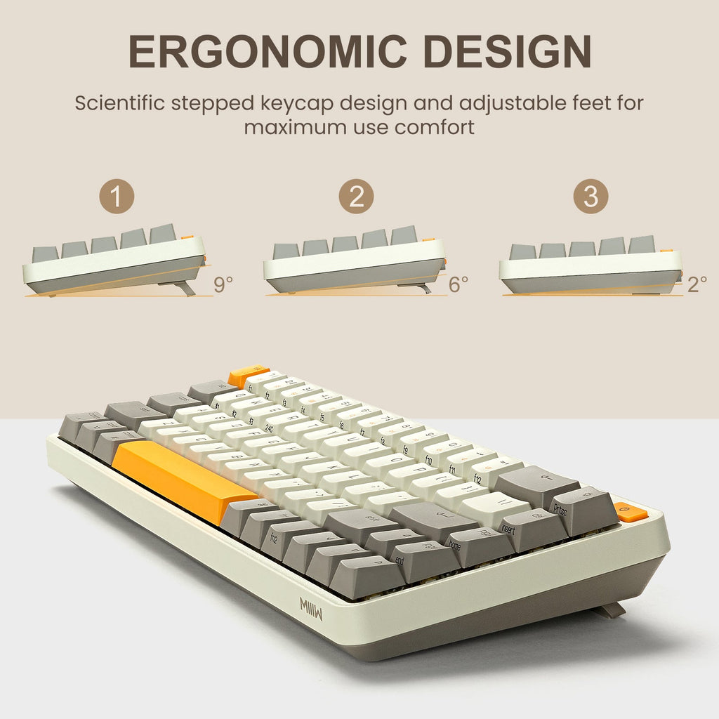 Clavier mécanique XIAOMI Z680 68 touches 65 % commutateurs Gateron G Pro Yellow