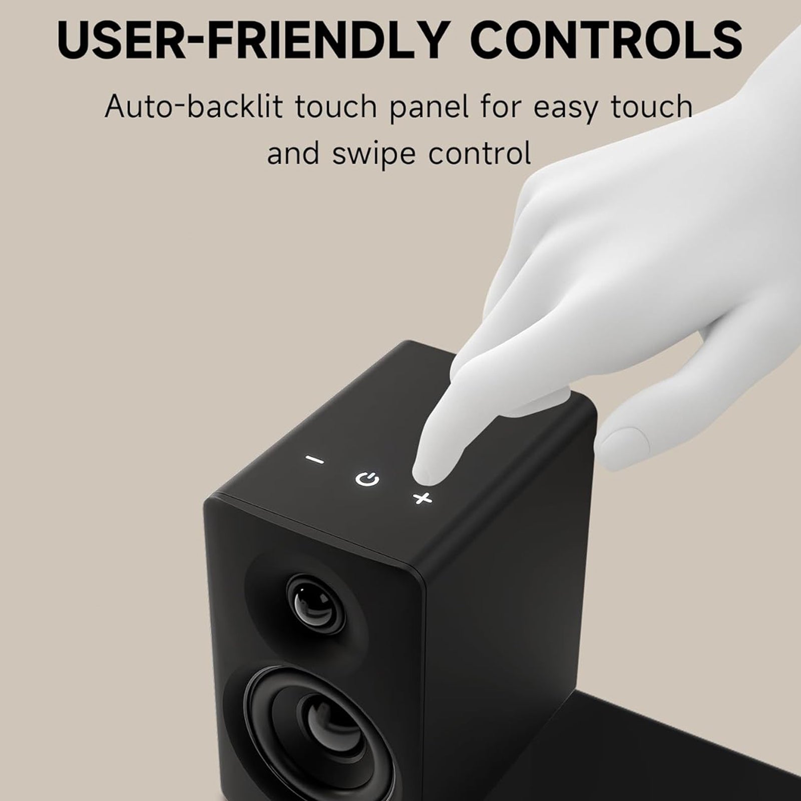 Haut-parleurs d'étagère Edifier, Haut-parleurs de bureau 66W RMS, Haut-parleurs d'ordinateur Hi-Res Audio et Hi-Res Wireless Audio, Haut-parleurs Bluetooth V5.3 avec entrée USB-C AUX et pieds