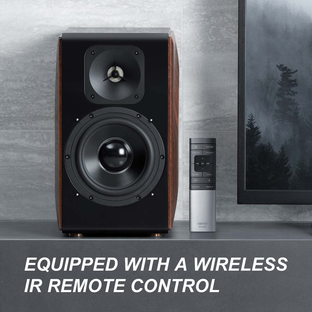 Enceintes actives Edifier S3000MKII, enceintes de bibliothèque sans fil amplifiées avec haut-parleurs médium-graves à diaphragme en aluminium et tweeters magnétiques planaires, Bluetooth 5.0 et audio haute résolution