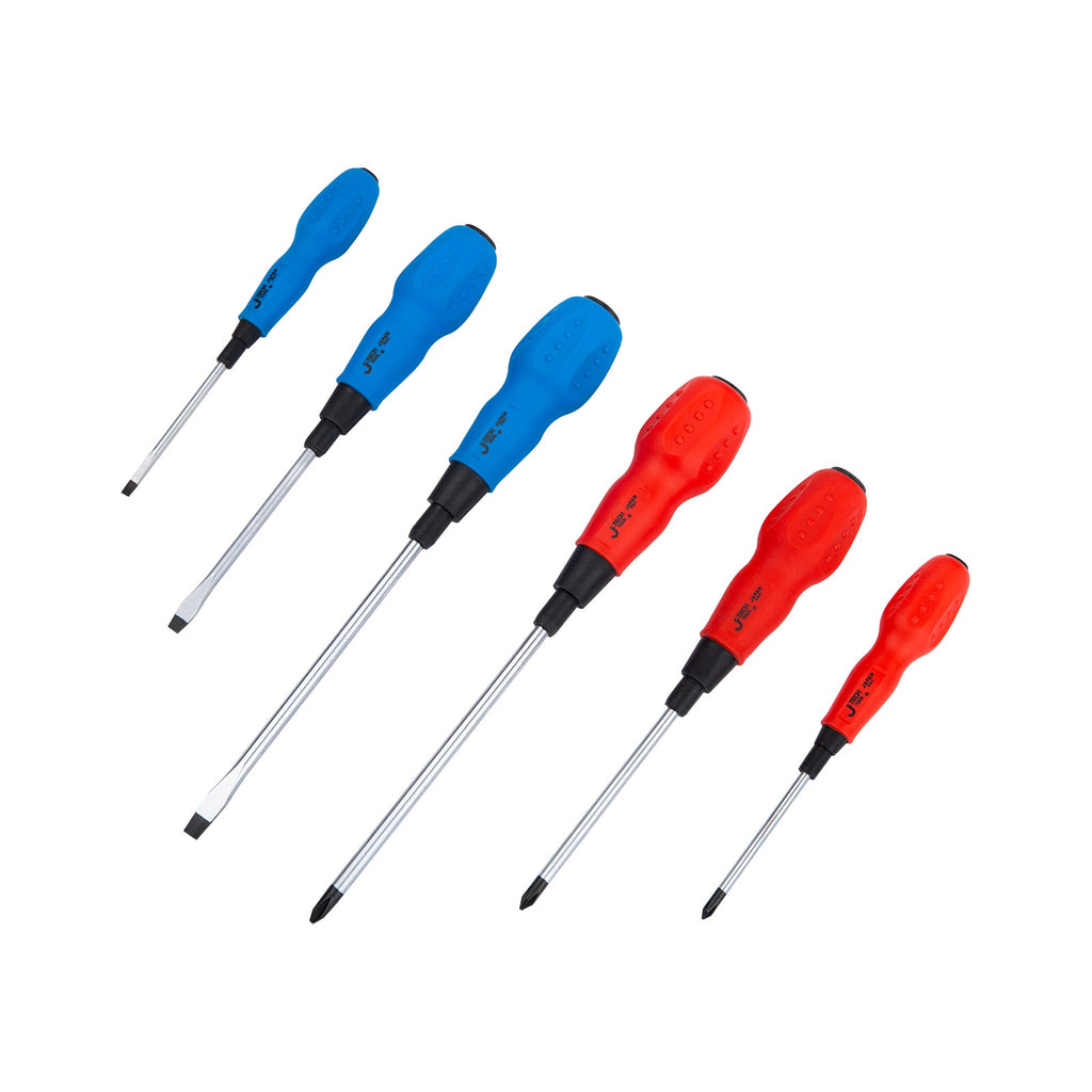 Jeu de tournevis Jetech Soft Grip, Phillips et plats, 6 pièces