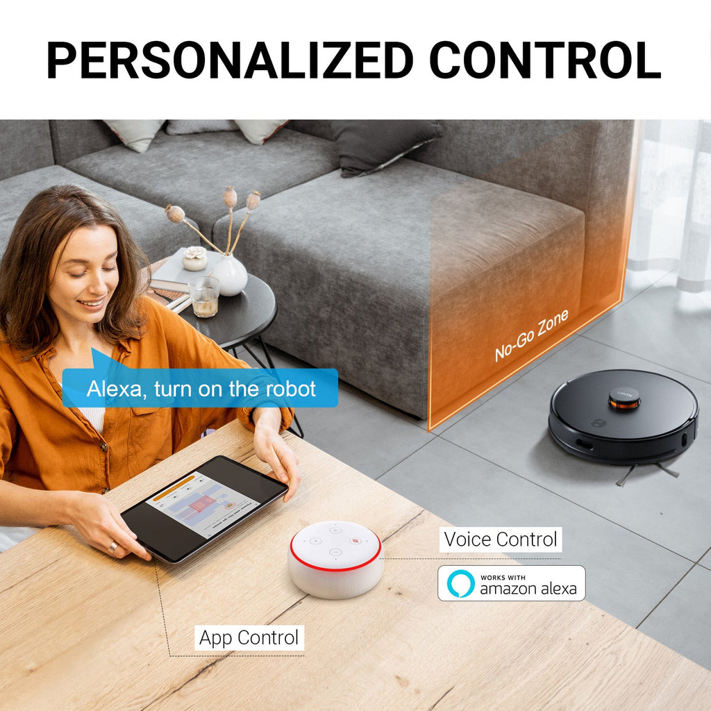 Aspirateur robot laveur IMOU à vidange automatique avec navigation Lidar et cartographie intelligente