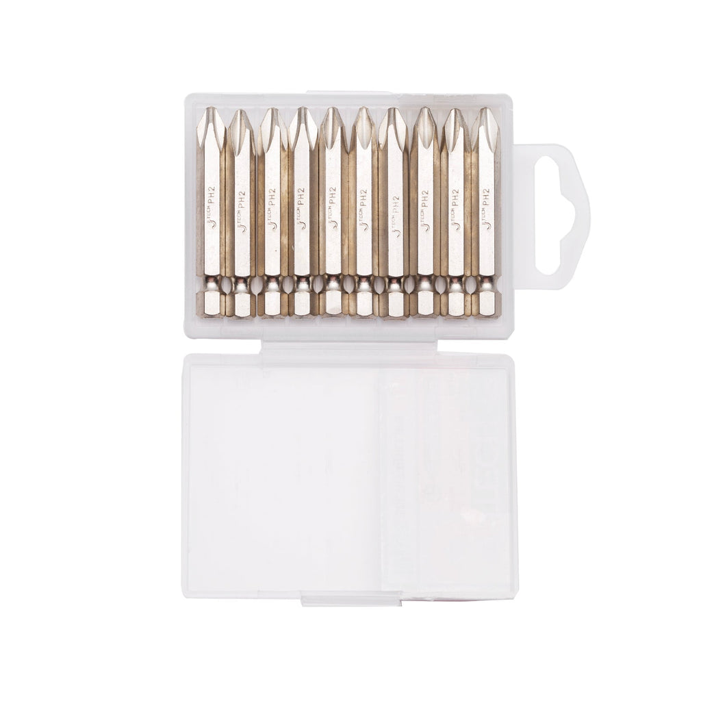 Embouts de tournevis cruciformes Jetech PH2 de 50 mm, lot de 100