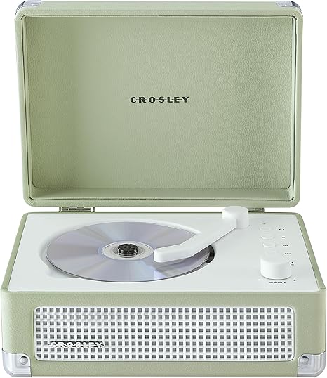 Crosley Cruiser Retro Portable CD Player with Stereo Bluetooth Speakers and FM Radio - Mint