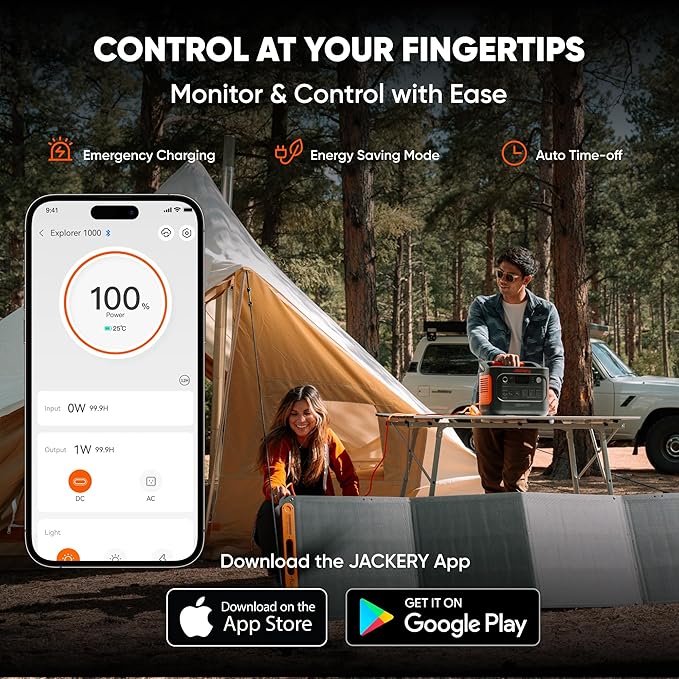 Station d'alimentation portable Jackery Explorer 1000 v2 (Nouvelle version 2024)