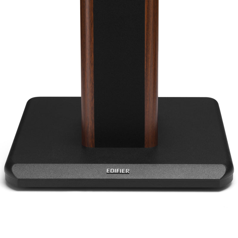 Edifier S2000MKIII Speaker Stands 25.7 inch Heavy Duty Hollowed Stands for Optional Sand Filling Tuning-Wood Grain Easy Assembly for Home Theater - Pair