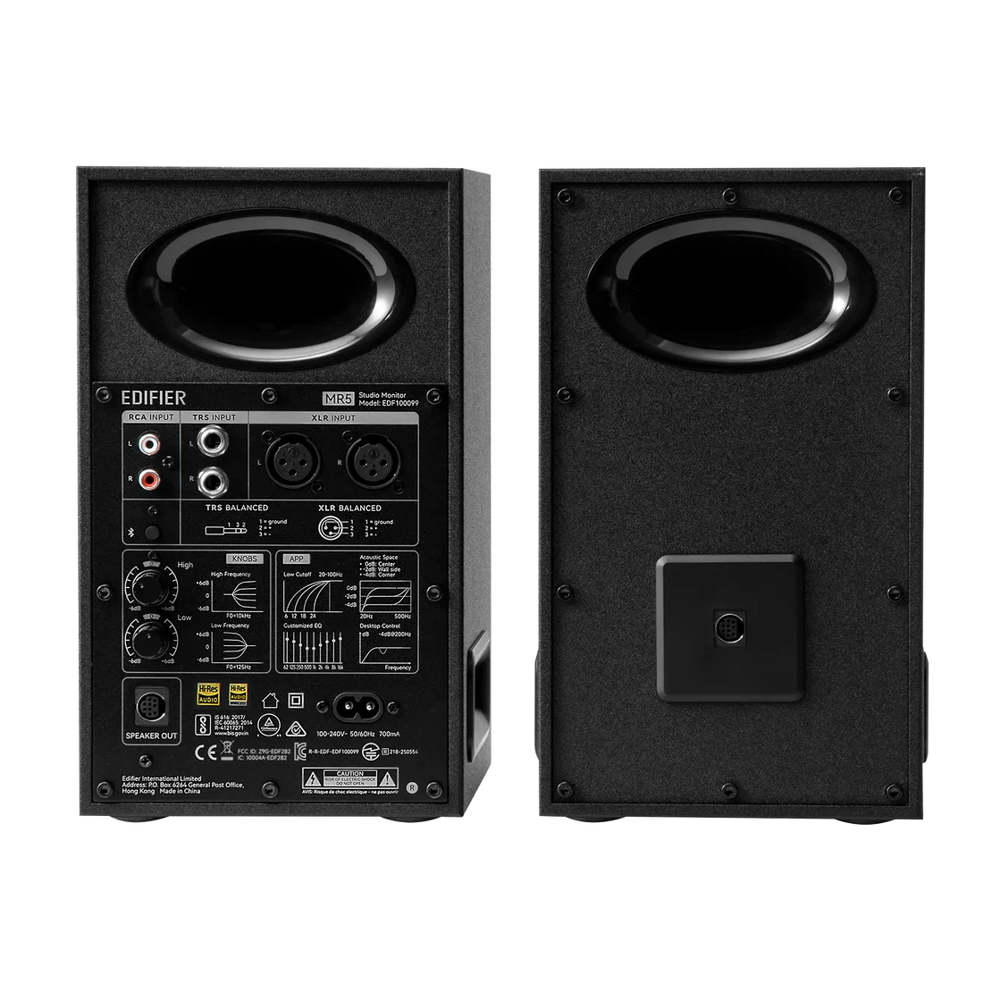 Edifier MR5 Powered Studio Monitor Speakers 2.0, Hi-Res Audio & Wireless Certified Bookshelf Speakers, 110W RMS, Balanced Analog XLR and Bluetooth V6.0 with Multi-point Connection