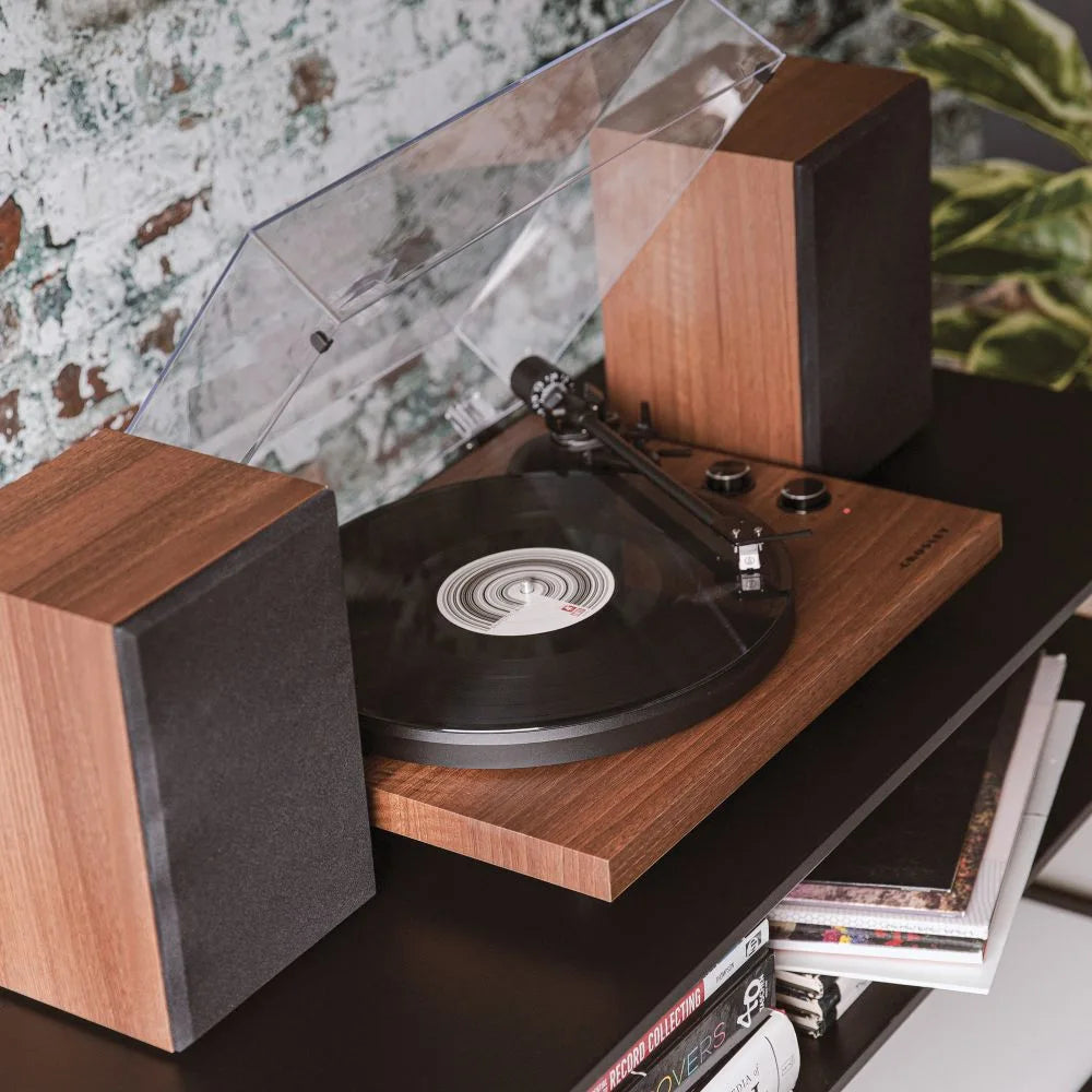 Crosley C62C-WA Record Player with Speakers, Walnut