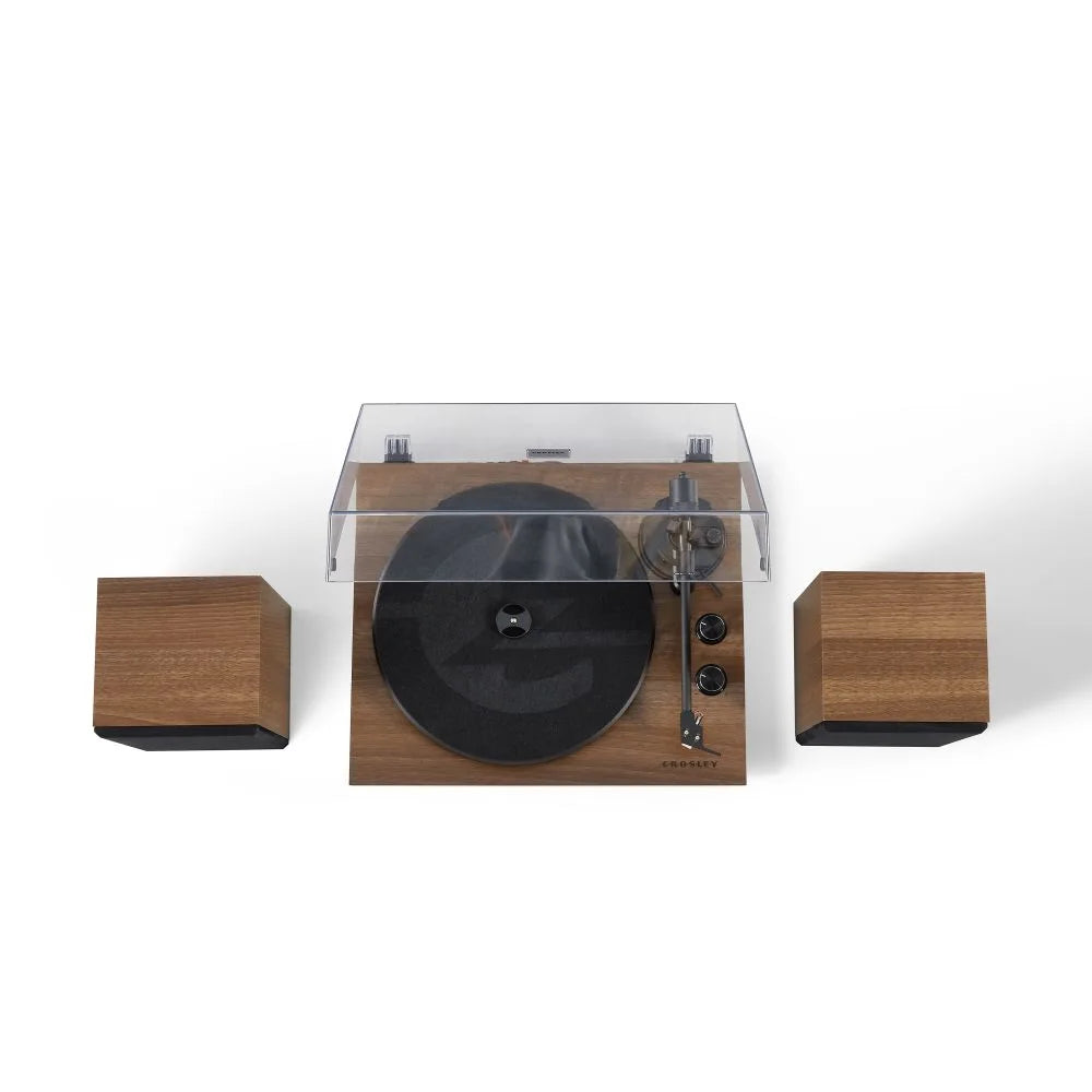 Crosley C62C-WA Record Player with Speakers, Walnut
