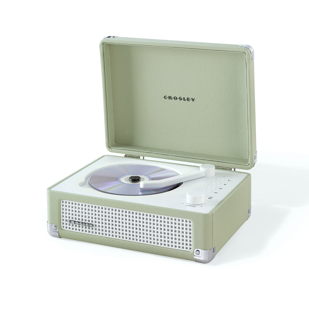 Crosley Cruiser Retro Portable CD Player with Stereo Bluetooth Speakers and FM Radio - Mint