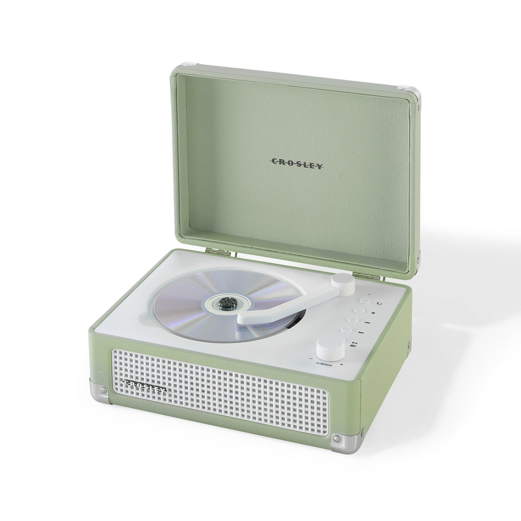 Crosley Cruiser Retro Portable CD Player with Stereo Bluetooth Speakers and FM Radio - Mint