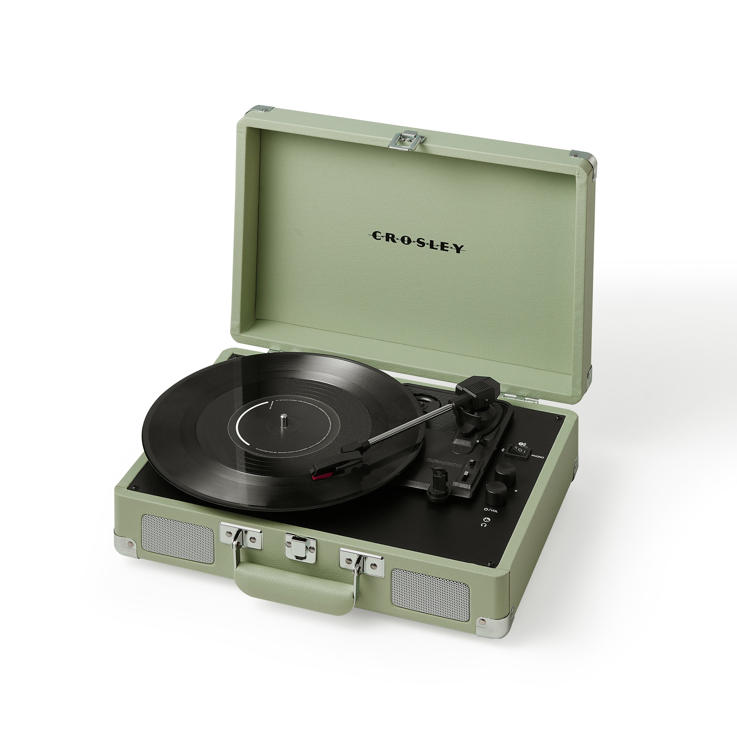 Crosley Cruiser Plus Vintage 3-Speed Bluetooth in/Out Suitcase Vinyl Record Player Turntable - Mint