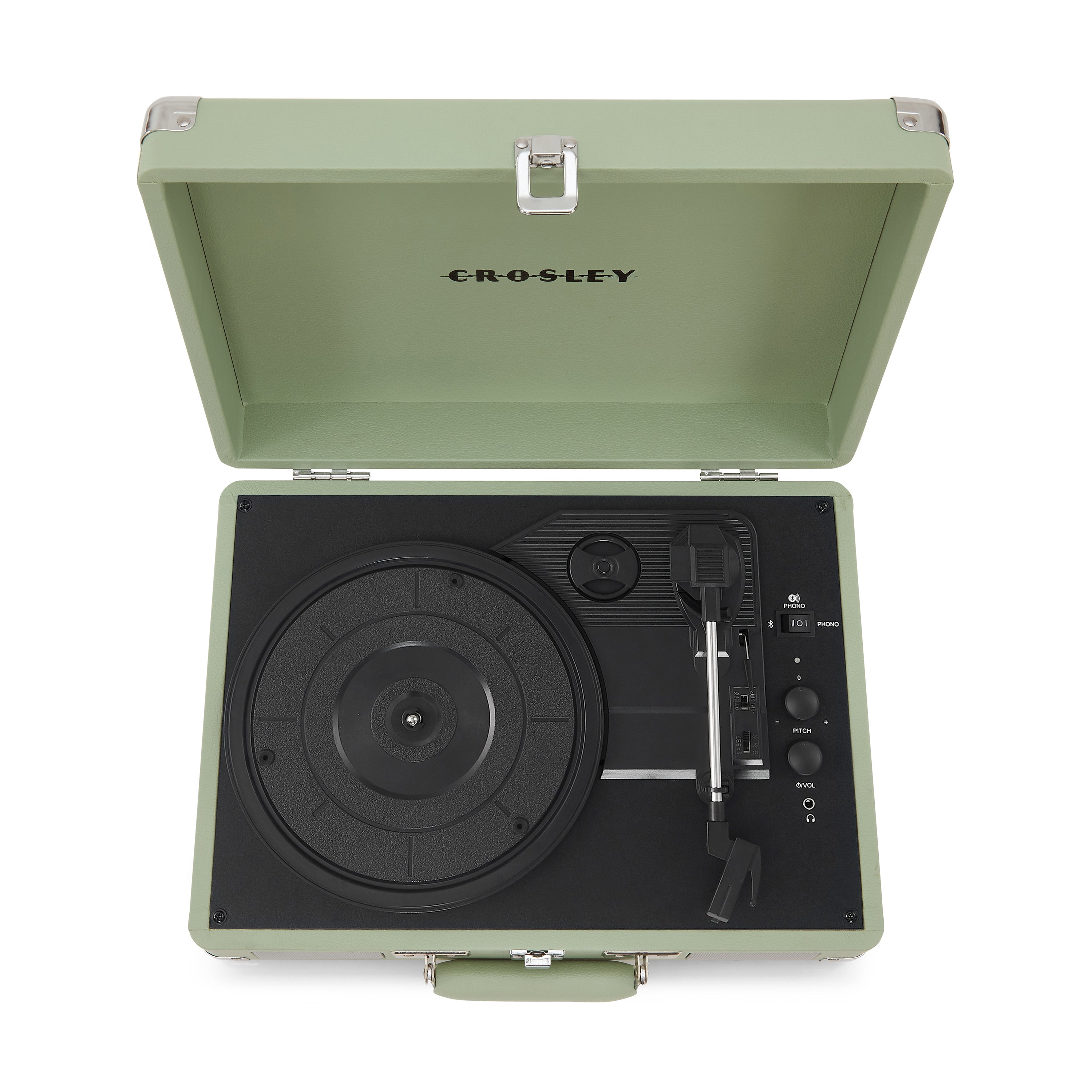 Crosley Cruiser Plus Vintage 3-Speed Bluetooth in/Out Suitcase Vinyl Record Player Turntable - Mint