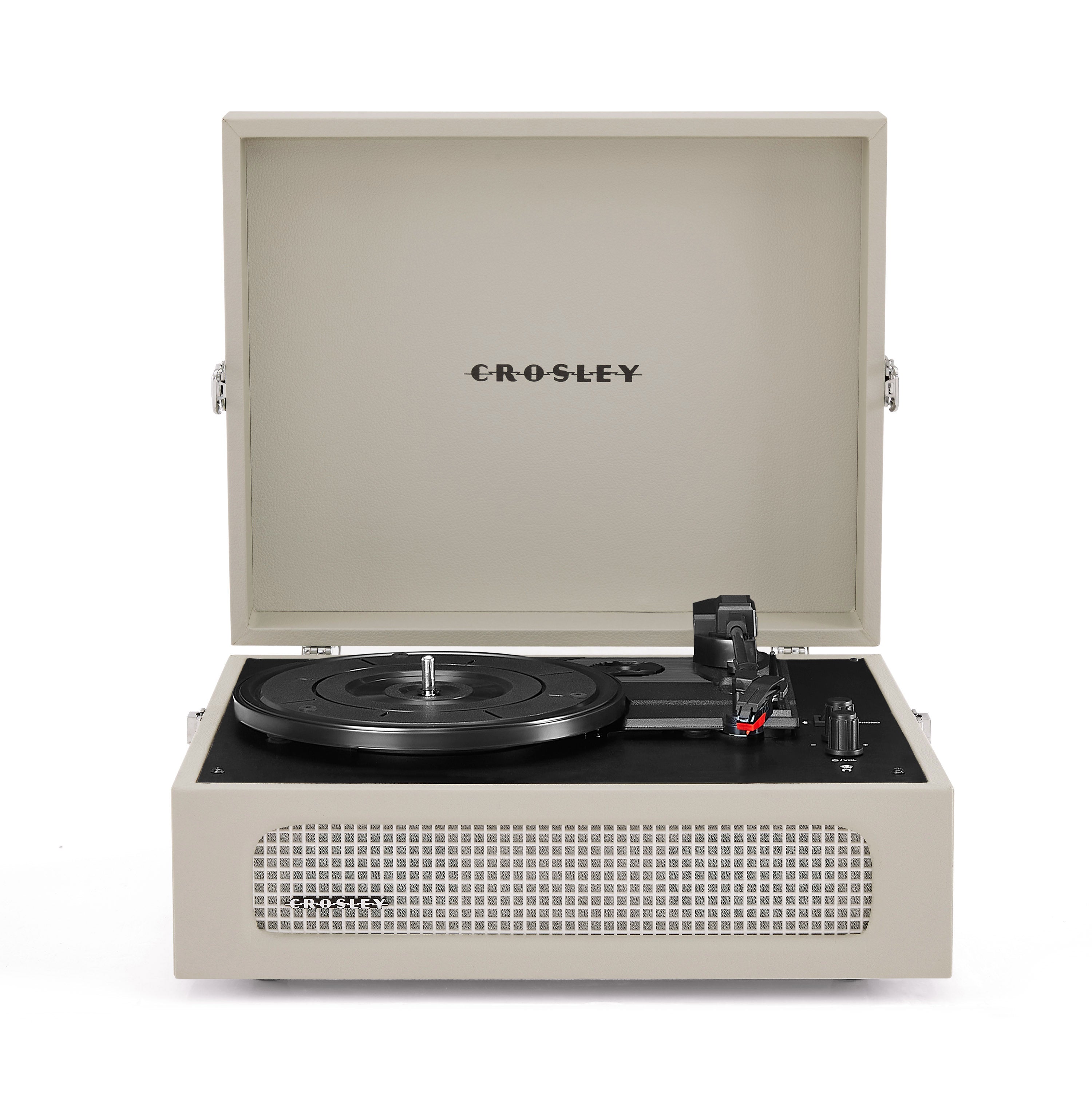 Crosley Voyager Vintage Portable Vinyl Record Player Turntable - Dune
