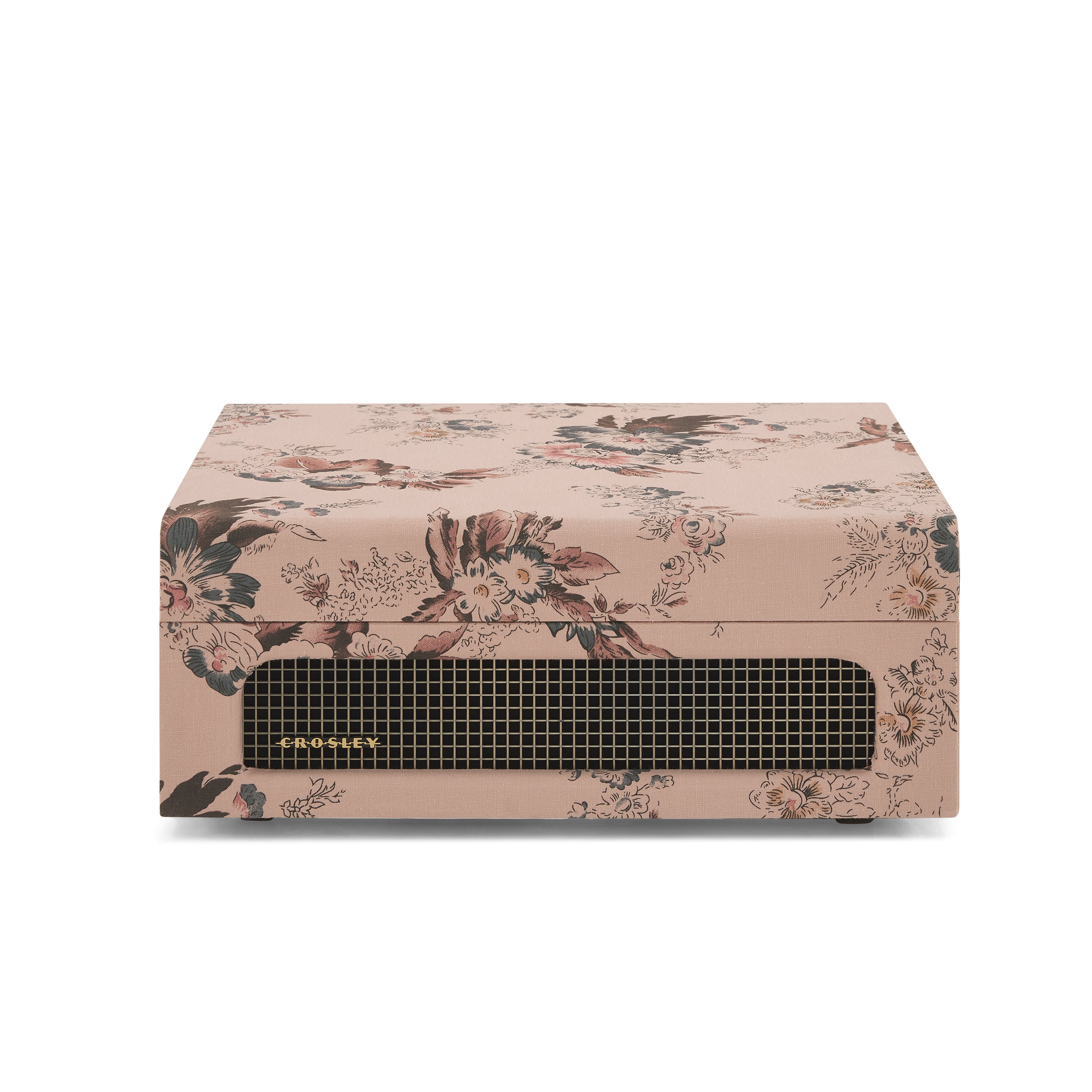 Crosley Voyager Vintage Portable Vinyl Record Player Turntable - Floral
