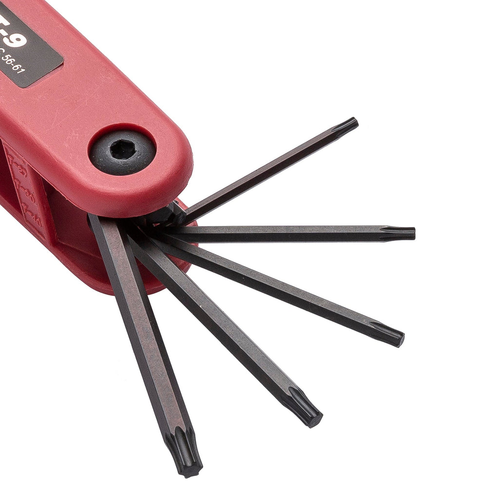 Jeu de clés Torx pliables Jetech (T6 - T40), 9 pièces